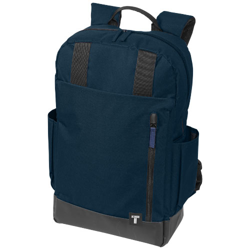 Sac à dos promotionnel ordinateur 15,6 pouces - Tranzip Marine et Noir